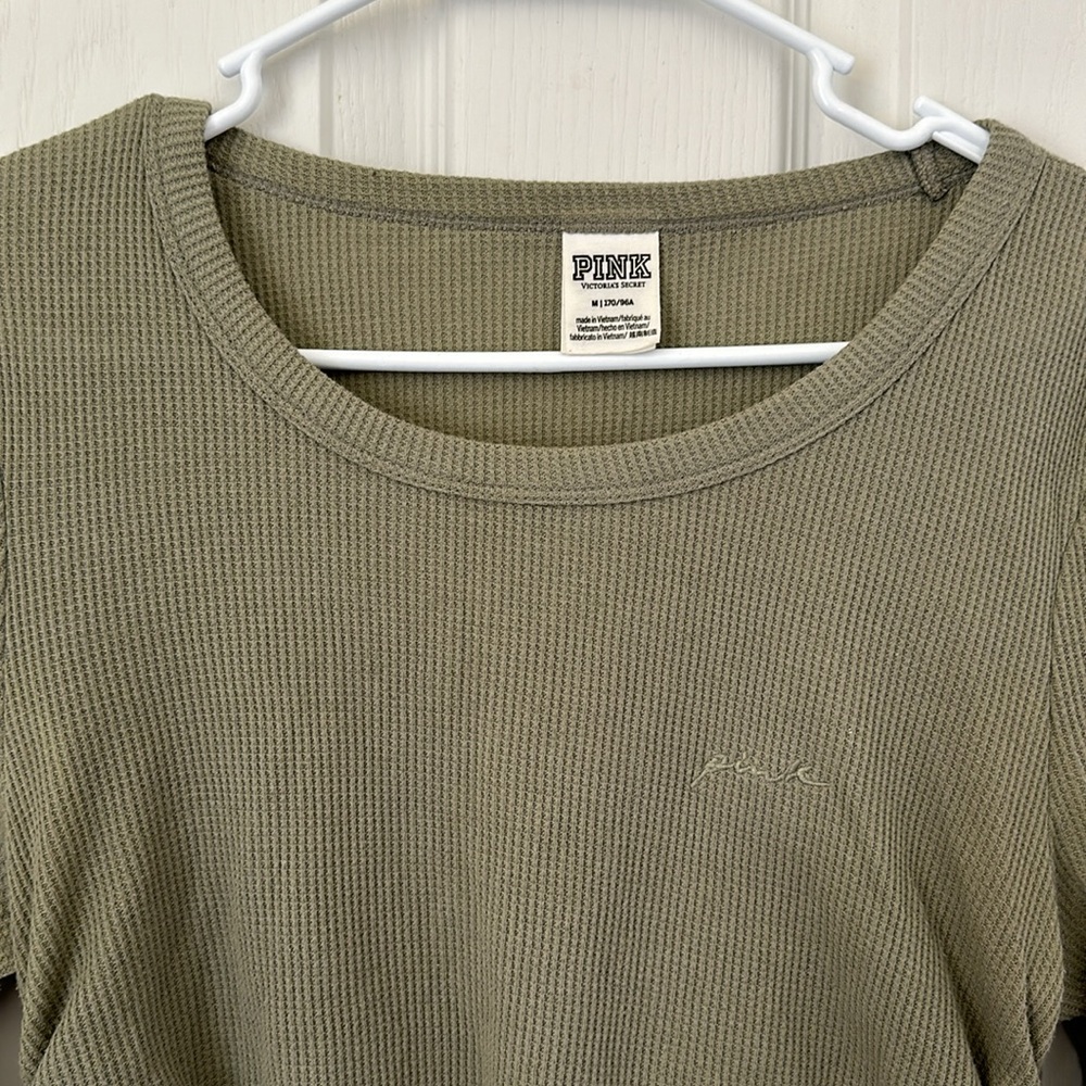 Pink Victoria Secret long sleeve tee - Picture 2 of 4